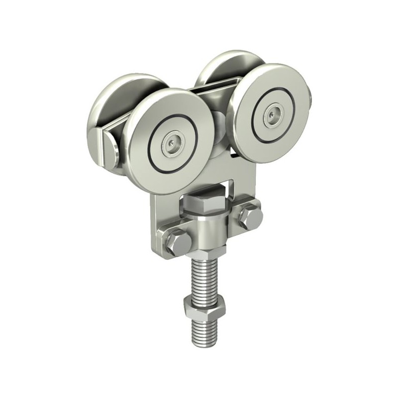 MONTURE FIXATION SUR CHANTAVEC 2 GALETS EN ACIERCAPACITE PORTE 300 KGS