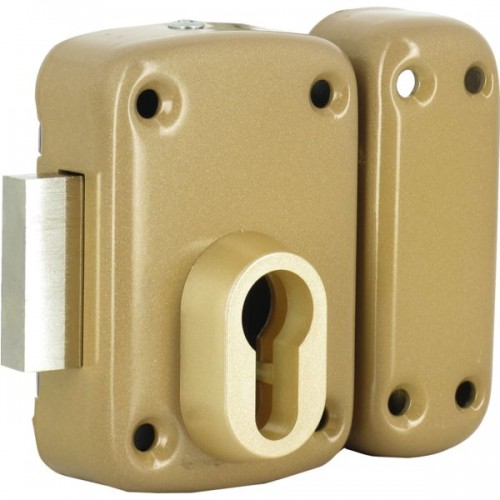 VERROU APPLIQUE POUR CYLINDREEUROPEEN ARNOV 45 GB BZ OR