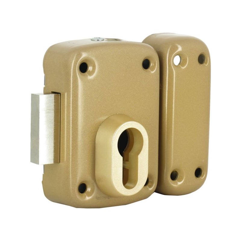 VERROU APPLIQUE POUR CYLINDREEUROPEEN ARNOV 45 GB BZ OR