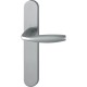 GARNITURE HOPPE EN ALUMINIUM SUR PLAQUE LONGUE NEW YORK POURBATIMENTS PUBLICS A