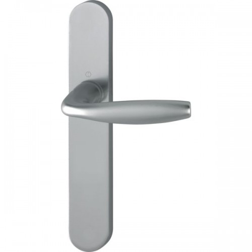 GARNITURE HOPPE EN ALUMINIUM SUR PLAQUE COURTE NEW YORK POUR BATIMENTS PUBLICS A