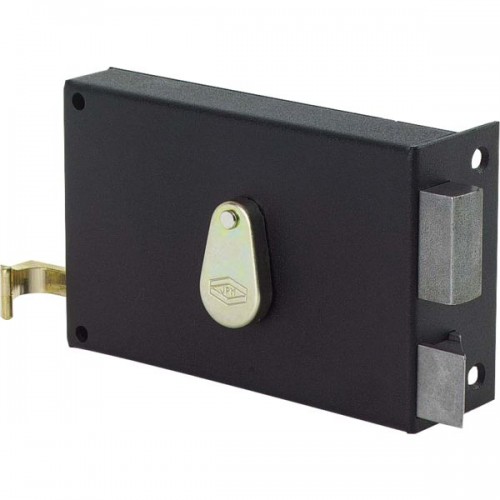 SERRURE EN APPLIQUE MONOPOINT4 GORGES HORIZONTALE A TIRAGEC40 DROITE