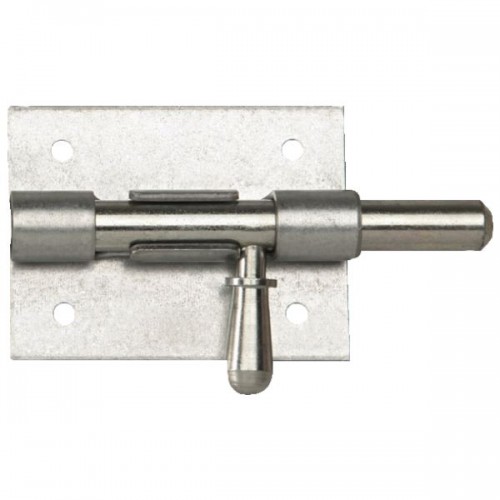 VERROU DE BOX POIRE RENFORCE -D08 - ZINGUE BLANC