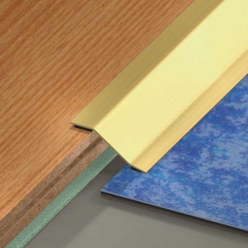 SEUIL 2 NIVEAUX ADHESIVESPRESTO INOX PLIE 40/93