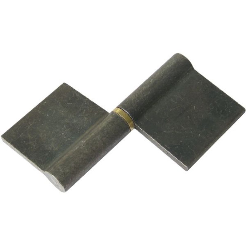 PAUMELLE DE GRILLE PROFILEE 140 - BAGUE LAITON - LAMES AU CENTRE - GRENAILLEE