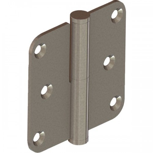 PAUMELLE RECTANGULAIREBOUTS RONDS - NOEUD PLAT Ø12BAGUE INOX GHE 100X82 INOX