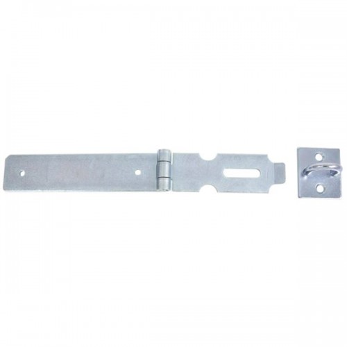 PORTE-CADENAS RENFORCE - A VISSER - AVEC PITON - 110+150 - ZINGUE BLANC