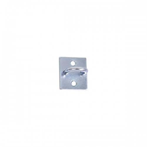 PITON POUR PORTE-CADENAS RENFORCE A VISSER - 46X40X6 - ZINGUE BLANC