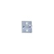 PITON POUR PORTE-CADENAS RENFORCE A VISSER - 46X40X6 - ZINGUE BLANC