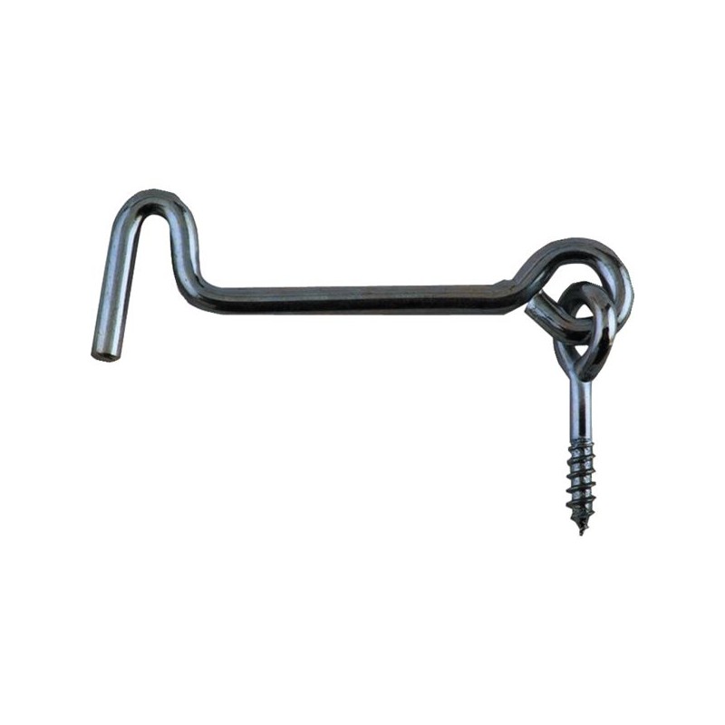 CROCHET DE CONTREVENT - Ø6X140 ZINGUE BLANC