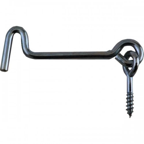 CROCHET DE CONTREVENT - Ø6X200 ZINGUE BLANC