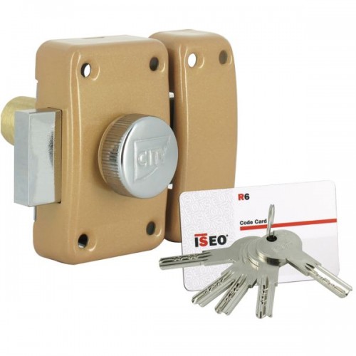 VERROU CITY25 R6 A BOUTON GARANTIE 10 ANS CYLINDRE DE 45 MM