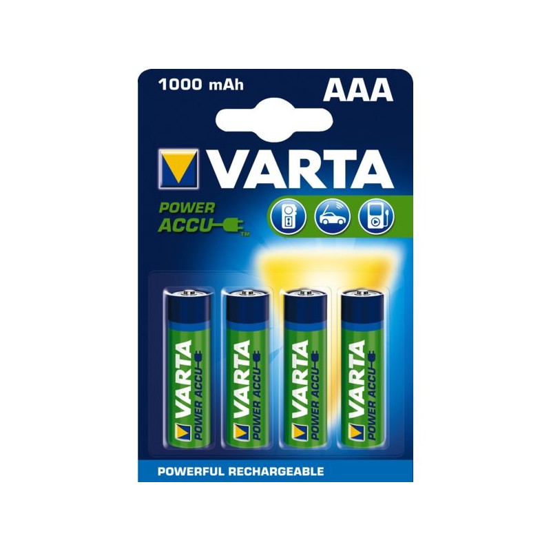 PILE RECHARGEABLE VARTA - BLISTER 2 PILES LR 20 - D