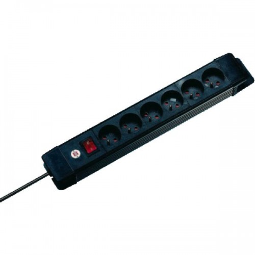 PNN6 - PREMIUM PLUS NOIR 6 PRISES 3M H05VV-F 3G1,5 AVEC INTERRUPTEUR