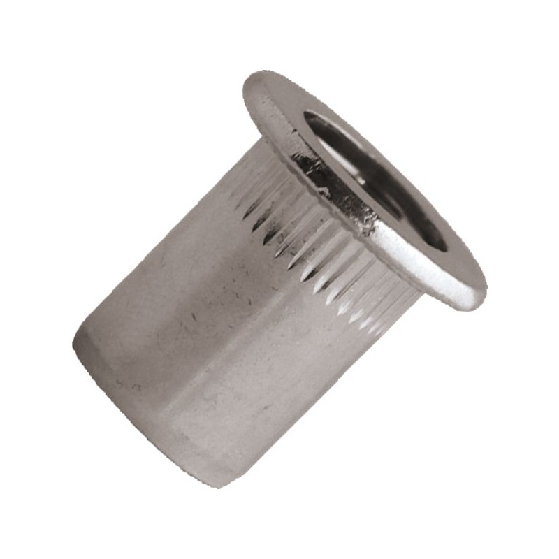 ECROU A SERTIR INOX A2 TETE REDUITE M 8 X 15,5MM - BOITE DE100