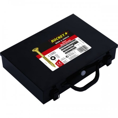 MALLETTE 1320 VIS ROCKET TETE FRAISE EMPREINTE ETOILE BOIS ET AGGLO