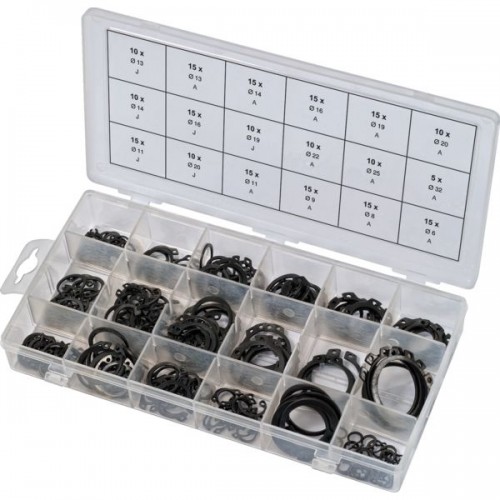 ASSORTIMENT DE CIRCLIPS INTERNES ET EXTERNES 225 PCS