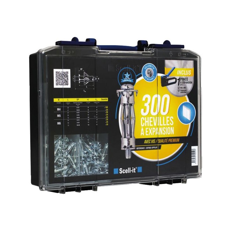 COFFRET 300 CHEVILLE + OUTIL DE POSE