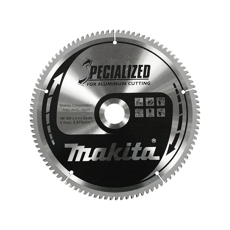 LAMES CARBURES ''SPECIALIZED''ALUMINIUM Ø235 ALESAGE 30-80 DENTS B-09606