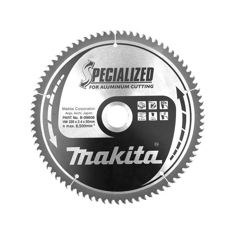 LAMES CARBURES ''SPECIALIZED''ALUMINIUM Ø210 ALESAGE 30-60 DENTS B-12435