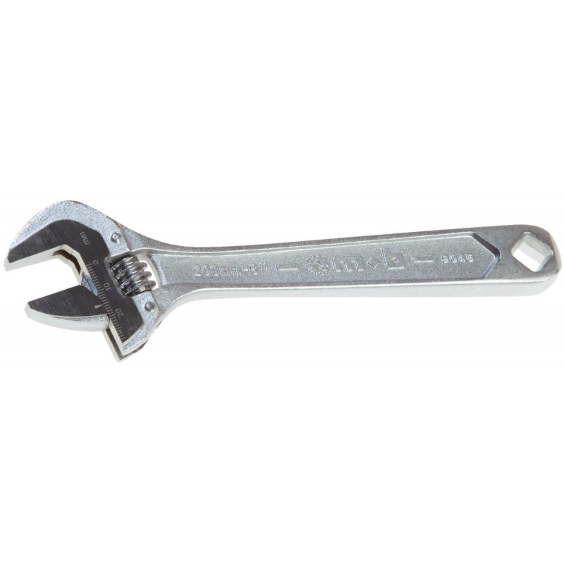 CLE A MOLETTE CHROMEE COUPLE 200 MM 8'' MOB