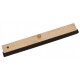 RACLETTE BOIS NOIRE DOUBLE CAOUTCHOUC - DOUILLE 100CM