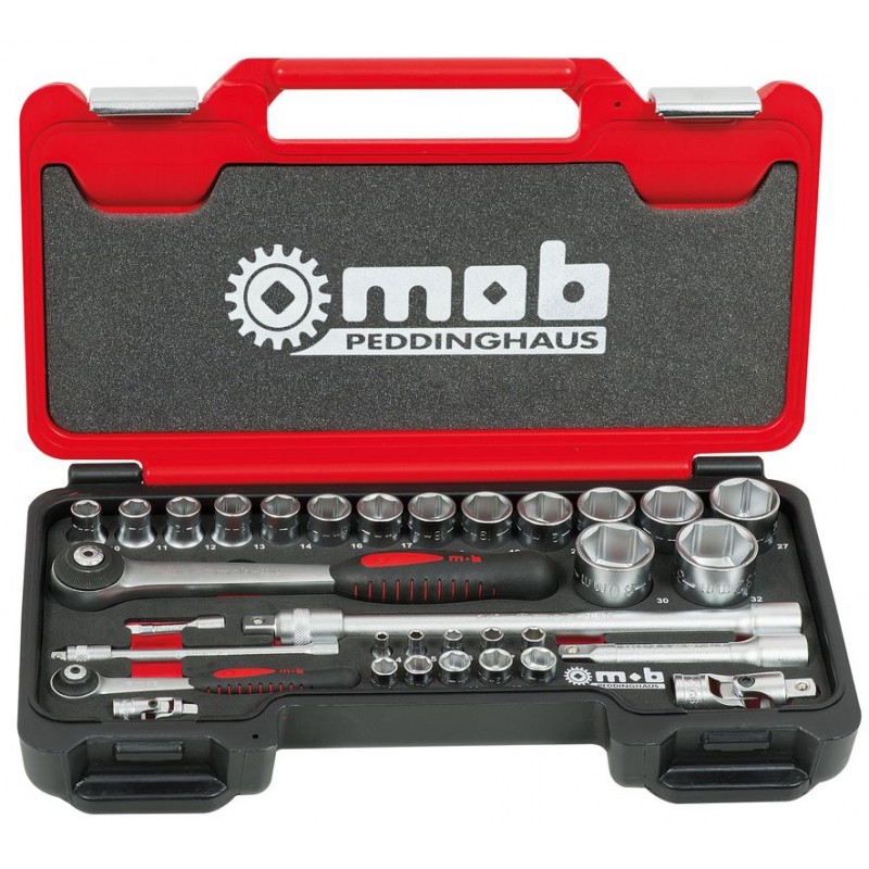 BOX MEDIUM 1/4+1/2 6 P. CLIQUET ROND 33 PCS MOB