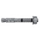 CHEVILLE METALLIQUE À FRAPPER AVEC COLLERETTE  Ø 12 ZN RAWL