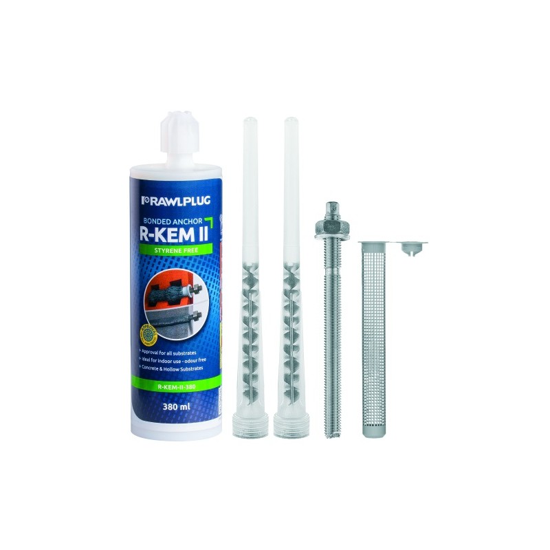 CARTOUCHE R-KEM II BETON 380ML TON GRIS SANS TIGE