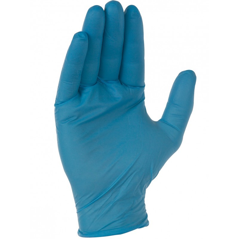 GANTS NITRILE NON POUDRE BLEU T9-10 SINGER AUU4010