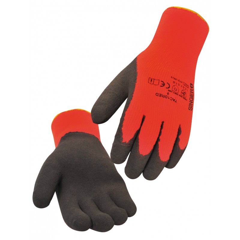 GANTS LATEX MOUSSE 3131 ROUGE T11 SINGER NYM15LG