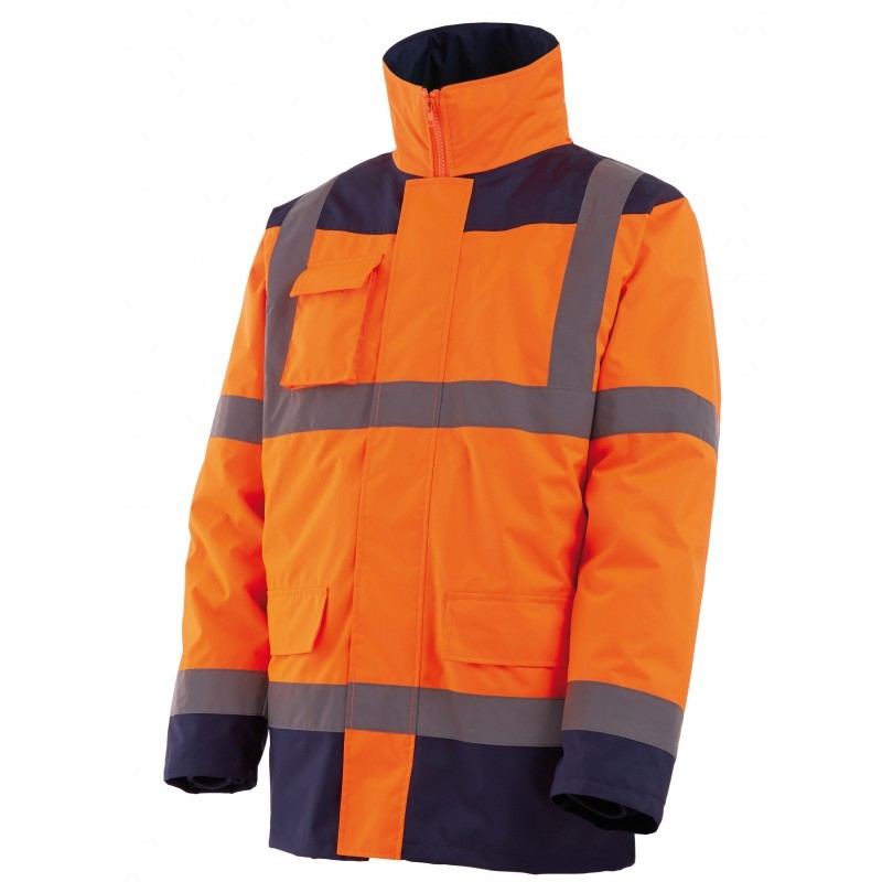 PARKA FLUO PARINO 4 EN 1 ORANGE/BLEU SINGER S