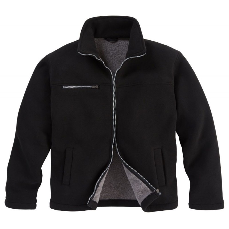 VESTE POLAIRE LAINEE 520GSM NOIRE L SINGER POLAINE