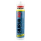 MASTIC SILICONE SILIRUB NOIR AQ 300 ML SOUDAL 105751