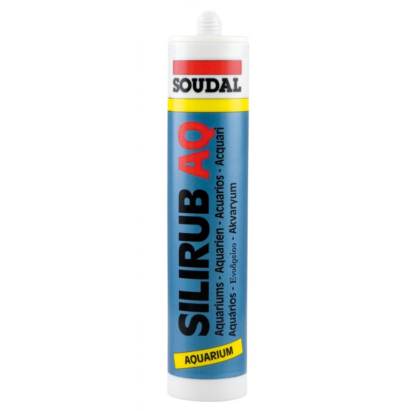 MASTIC SILICONE SILIRUB NOIR AQ 300 ML SOUDAL 105751