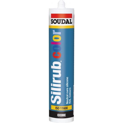 MASTIC SILICONE SILIRUB COLOR GRIS PIERRE RAL 7030 SOUDAL113159