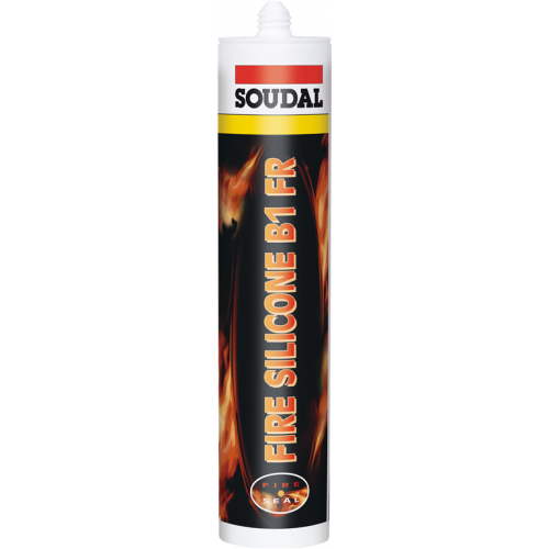 MASTIC SILICONE BLANC COUPE FEU 310ML SOUDAL 147413