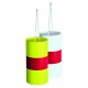 FARDIER CYLINDRIQUE FLUO JAUNE ET ROUGE