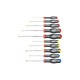 JEU DE 10 TOURNEVIS PROTWIST LAME RONDE- HEXAGONAL FACOM ATW.J10PB