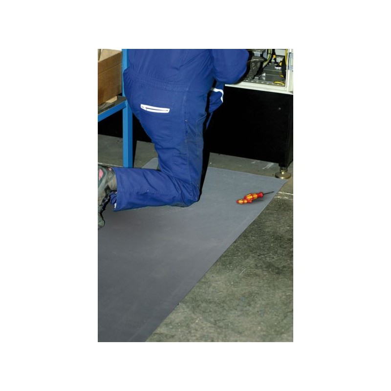 TAPIS ISOLANT ELECTRIQUE EP 3 MM RL 1X10 M GRIS