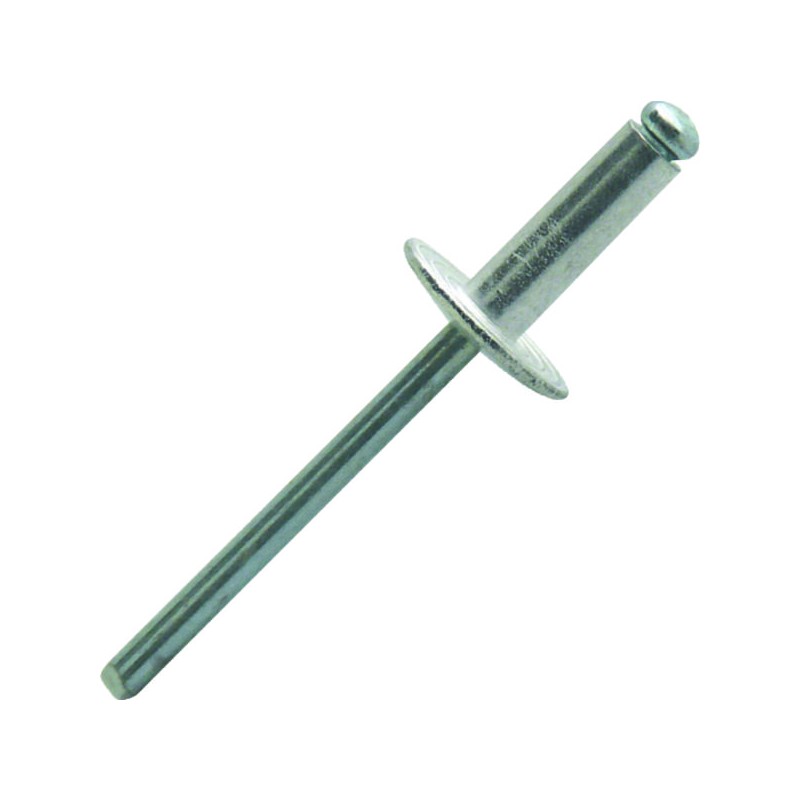 RIVET ALU/ACIER TETE LARGE 14MM DIAM. 4.8 X 16 MM - MBOX DE250