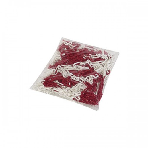 CHAINE SIGNALISATION ROUGE BLANCHE DIAM.8 - SAC DE 25 M - 250