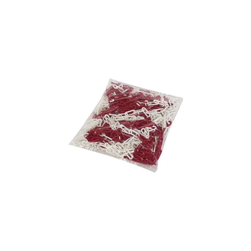CHAINE SIGNALISATION ROUGE BLANCHE DIAM.8 - SAC DE 25 M - 250
