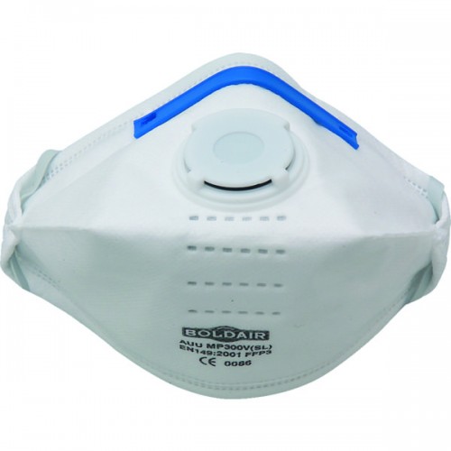 DEMI-MASQUE ANTIPOUSSIERE PLIABLE VALVE FFP3 - BOITE DE 20 MASQUES - AUUMP300VSL