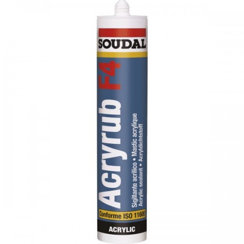 MASTIC ACRYLIQUE F4 BLANC 300 ML SOUDAL 120659