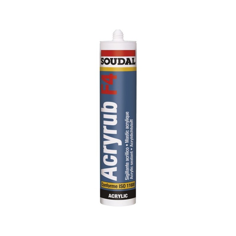 MASTIC ACRYLIQUE F4 BLANC 300 ML SOUDAL 120659