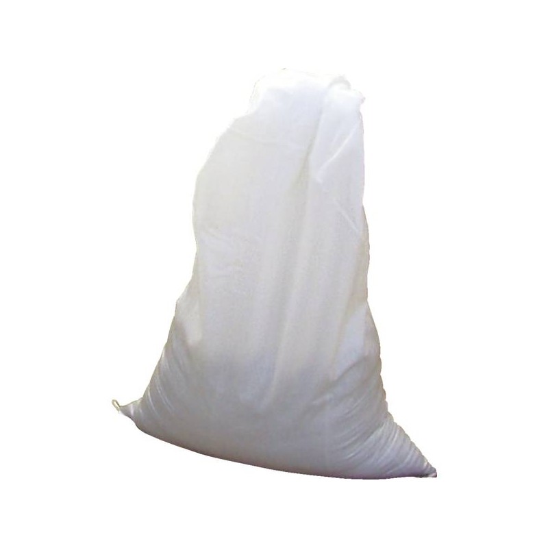 SAC A GRAVATS BLANCS POLYPROPYLENE TISSE 70 GRS/M² - 550 X 950 MM