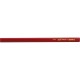 CRAYON INDUSTRIEL CHARPENTIER ROUGE OVAL 30CM BTE DE 100