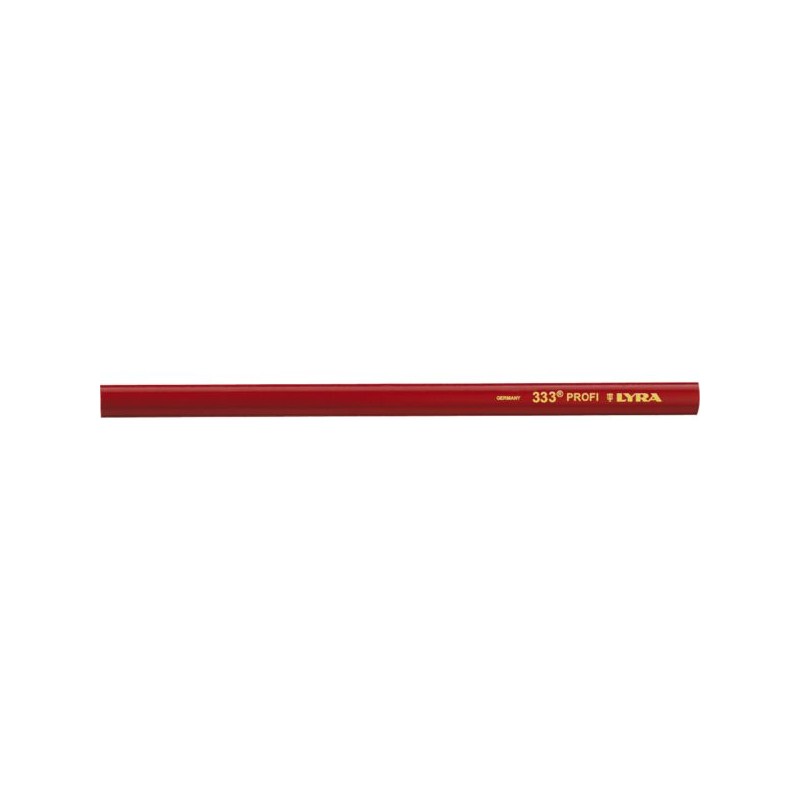 CRAYON INDUSTRIEL CHARPENTIER ROUGE OVAL 30CM BTE DE 100