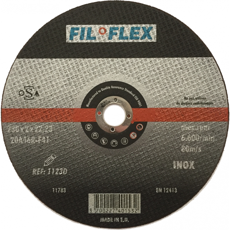 DISQUES A TRONCONNER ACIER-INOX 230 X 2 X 22 FILFLEX